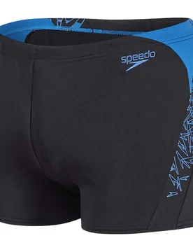 Boom Splice Swimming Boxer Black / Blue UK 30 Men - Speedo - FashionsVida