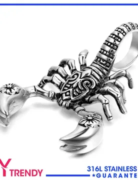 Men's Scorpio Zodiac Scorpion Pendant Stainless Steel Necklace Chains Jewelry Accessories - Aliexpress - FashionsVida