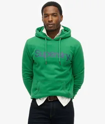 Superdry Herren Core Logo Hoodie Grün - Größe: S