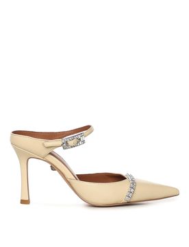 Sabot In Pelle Con Cristalli