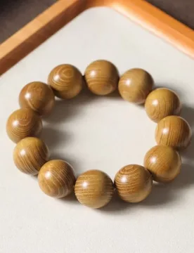 Authentic Northern Zhe wood small-hole golden sandalwood bracelet with 20mm beads and Buddhist charm accessories - Aliexpress - FashionsVida