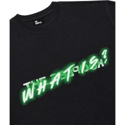 Camiseta de hombre con serigrafía «what is fluo» de cuello redondo