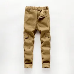 Pantalones jogger cargo de mezclilla de moda informal para niños preadolescentes