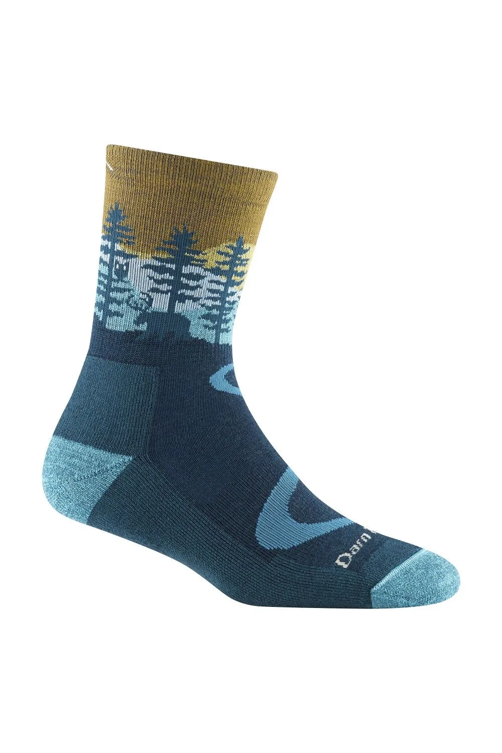Ladies Micro Crew Patterned Cushioned Hiking Socks - - Size: L - Darn Tough - FashionsVida