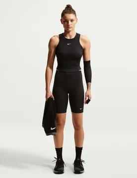 One Fit ted Dri-Fit Cropped Damen Tanktop, schwarz US: L