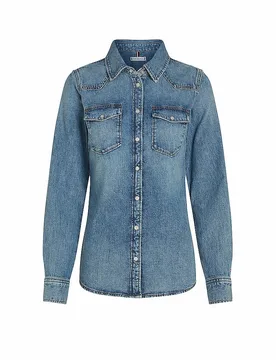 Jeansbluse blau 38 damen - Tommy hilfiger - FashionsVida