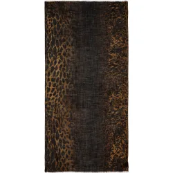 Zadig & Voltaire - Fular de mujer con estampado de leopardo y efecto tie-dye en lana