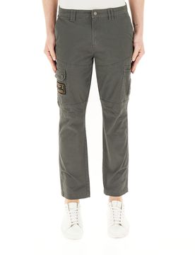 Pantalone cargo VERDE SCURO 50