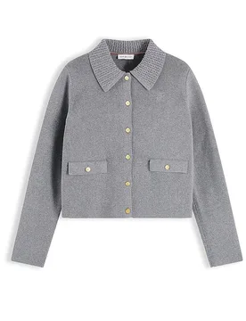 Strickjacke grau XL damen - Tommy hilfiger - FashionsVida