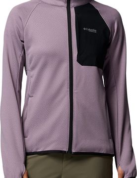 Fleece-Wanderjacke mit Reißverschluss – Damen / Frau Triple Canyon Grid Fleece FZ Shale Purple Triple Canyon Grid Fleece FZ Shale
