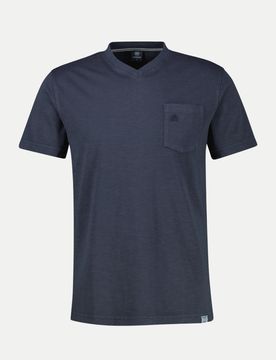 T-shirt Serafino 1/2 arm Blau XXL