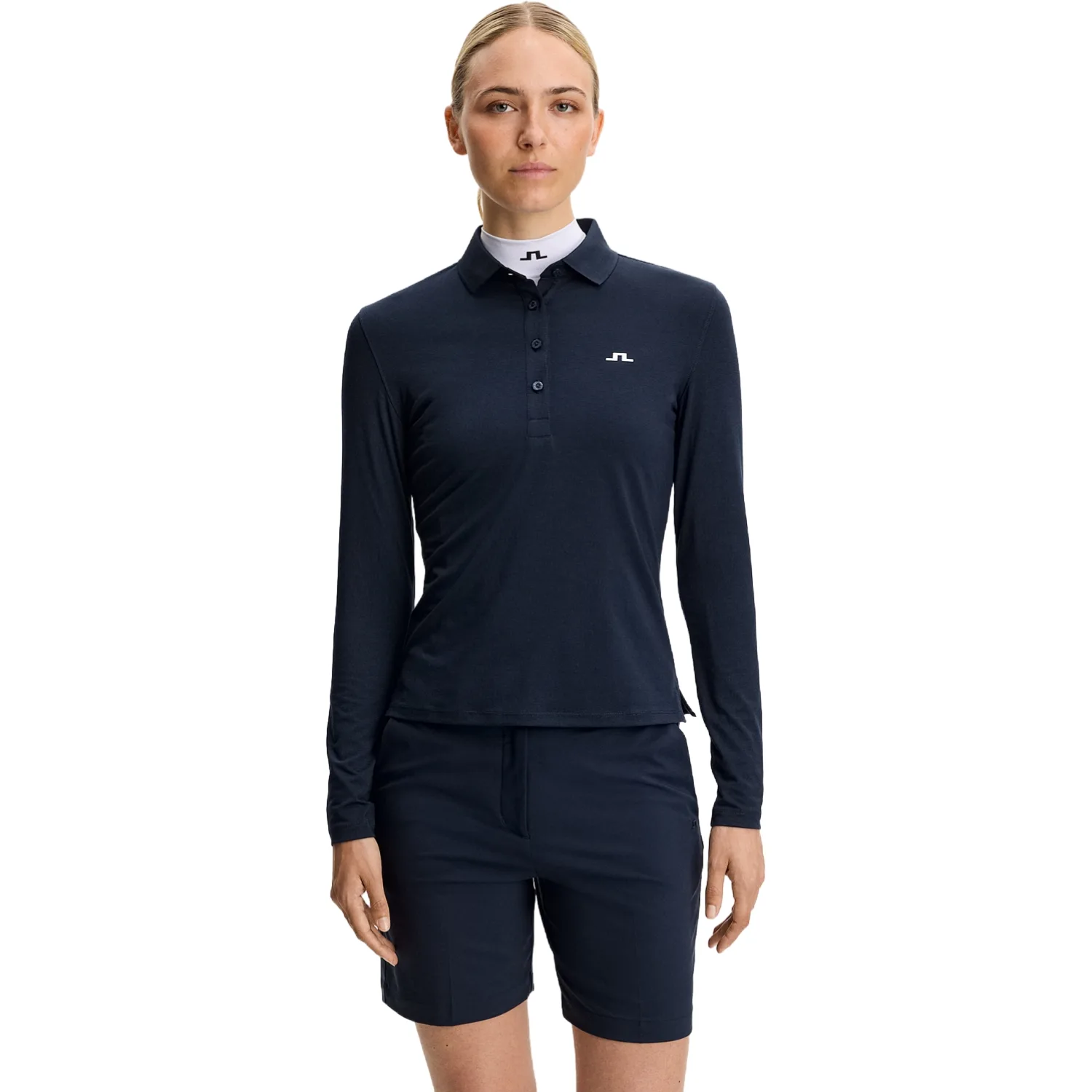Polo Flor, Langarm, navy m - J.lindeberg - FashionsVida