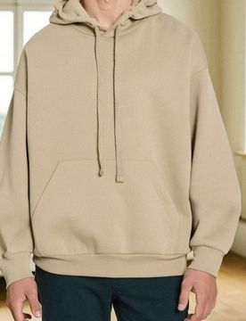 Felpa con cappuccio comfort fit - beige
