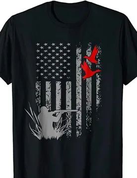 Unique American Flag Duck Hunting Hunter Gift T Shirt. New 100% Cotton Short Sleeve O-Neck Casual T-shirts Loose Top Size S-3XL - Aliexpress - FashionsVida