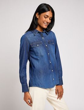 Regular Western Shirt Through The Woods Größe XS female
