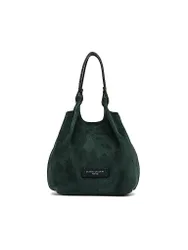 Borsa in pelle - Hobo Bag DUA Small petrolio