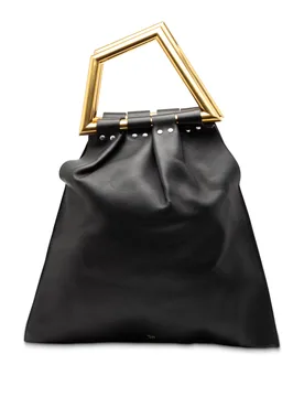 Leather Open Triangle Sac Handbag - Celine - FashionsVida
