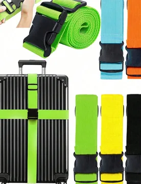 Pieza/2 piezas/4 piezas Correas de equipaje, Correas de sujeción para maletas de viaje, Correas de amarre resistentes - Shein - FashionsVida