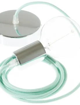 Cables Suspension Luminaire Rc34 2 M Milk / Mint / Chrome Plated One Size - Creative - FashionsVida