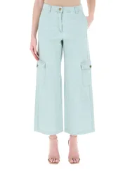 Jeans cargo VERDE ACQUA 48