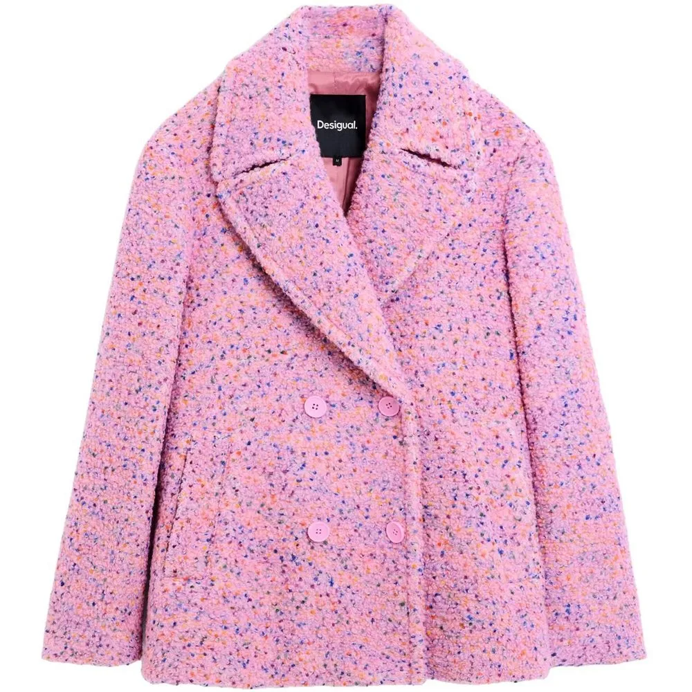 Abrigo de mujer corto bolsillos - Desigual - FashionsVida