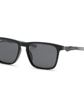 Lunettes De Soleil Polarisées Ssp038-57700p Shiny Black Smoke Polarized/CAT3