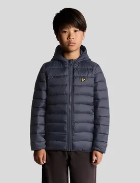 Kids Lightweight Padded Jacket Dark Navy - Lyle & Scott - FashionsVida