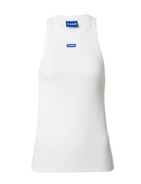 HUGO Top azul real / blanco