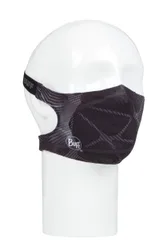 Adult 1 Pack Filter Mask Face Cover with 5 Replacement Filters Ape-x Black One Size - Black - Size: One Size