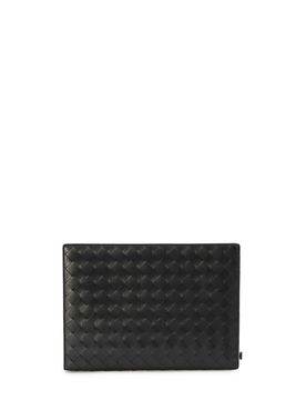 Men's Small Intrecciato Document Case with Wristlet