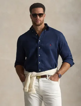 Camisa de hombre de lino Classic fit - Polo Ralph Lauren - FashionsVida