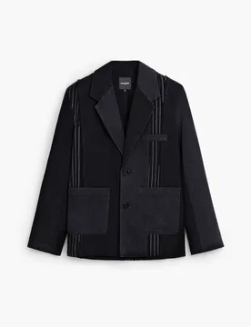 Veste patchwork BLACK L male - Desigual - FashionsVida