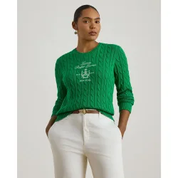 Jersey de mujer talla grande en punto de ochos