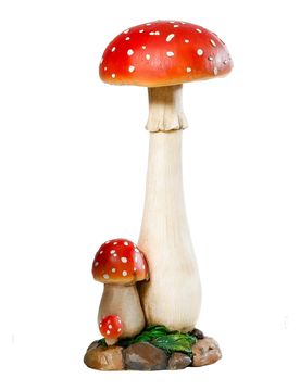 Dekofigur "Fliegenpilz" mehrfarbig