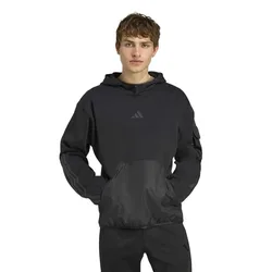 Felpa Con Cappuccio City Tech Utility Fleece Black M