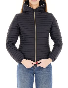 Piumino con cappuccio NERO 3