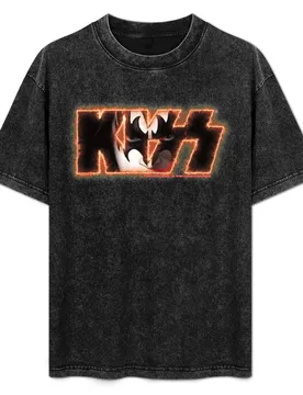 KISS ? the band Rock Music Logo Demon T-Shirt Plus Size Simple Casual Top - Aliexpress - FashionsVida