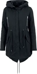 Winterjacke - Ladies Sherpa Lined Cotton Parka - XS bis 3XL - für Damen - Größe 3XL - schwarz - Frauen - female