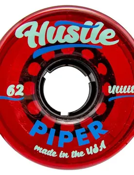 Roues De Patins Hustle 4 Unités Clear Red 187 62 mm/82A unisex