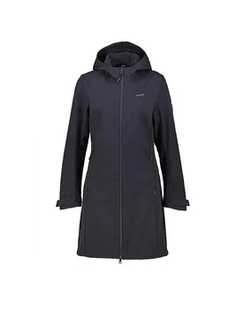 Abrigo softshell con capucha burdeos para mujer azul oscuro 38 - Meru - FashionsVida