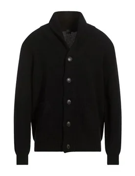 Strickjacke Herren Schwarz 50 Herren - Fedeli - FashionsVida