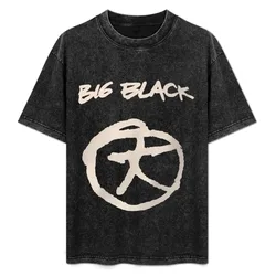 Big Black T-Shirt Simple Print Design T-Shirt