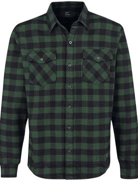 Flanellhemd - Harley Shirt - XXL - für Männer - Größe XXL - grün/schwarz - Männer - male