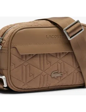 Portadocumentos de hombre de reportero the blend pequeño en chamois - Lacoste - FashionsVida