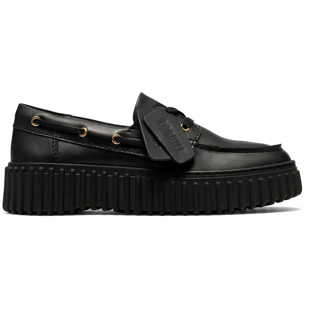 Shoes Mocassini Da Barca Torhill Black Leather EU 38 - Clarks - FashionsVida
