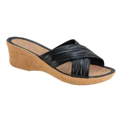 Korkpantolette "Silvia" 41 schwarz