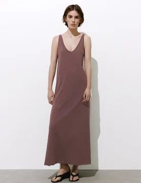 Strappy Midi Dress (Size: ) - Pull&bear - FashionsVida