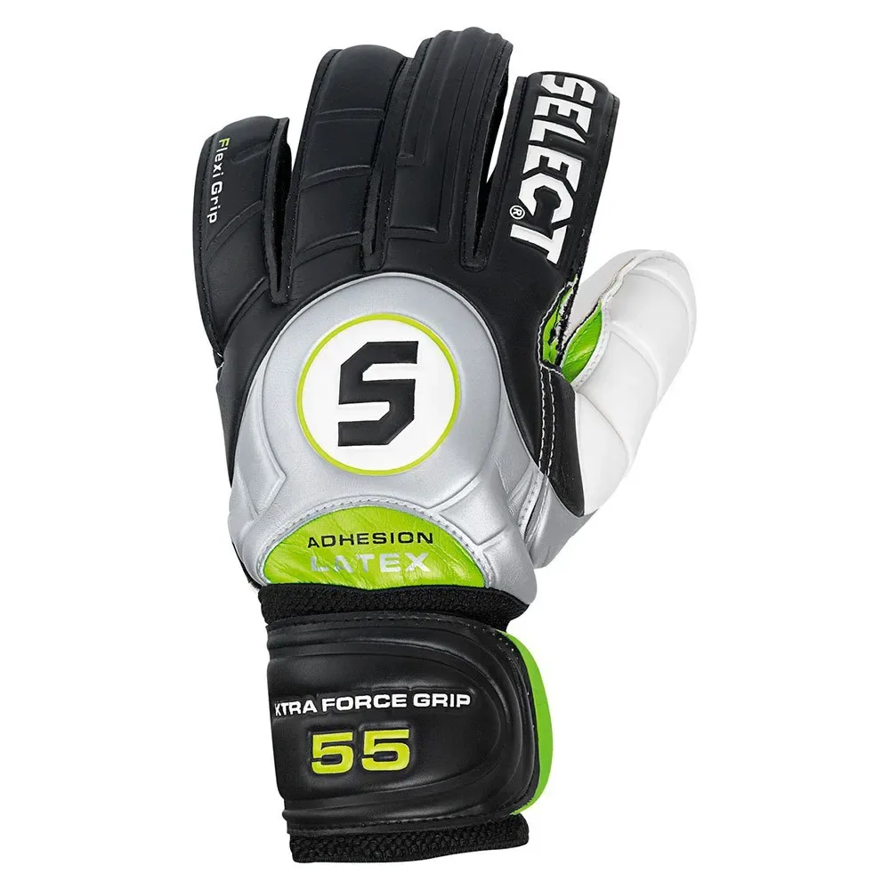 Gants De Gardien De But Extra Force Grip 55 Black / White 10.5 unisex - SELECT - FashionsVida