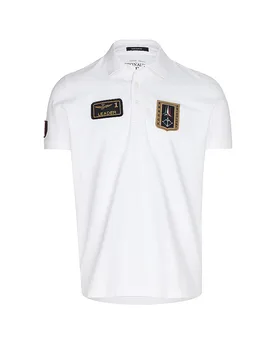 Poloshirt creme L herren - Aeronautica Militare - FashionsVida