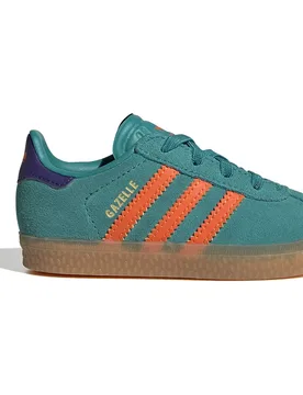 Originals Scarpe Da Ginnastica Per Neonati Gazelle Comfort Closure Elastic Laces Pure Teal / Impact Orange / Collegiate Purple EU 27 - Adidas - FashionsVida